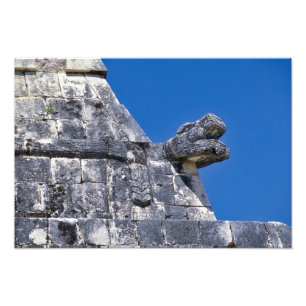 Close up of stones making an ancient Mayan Photo Print