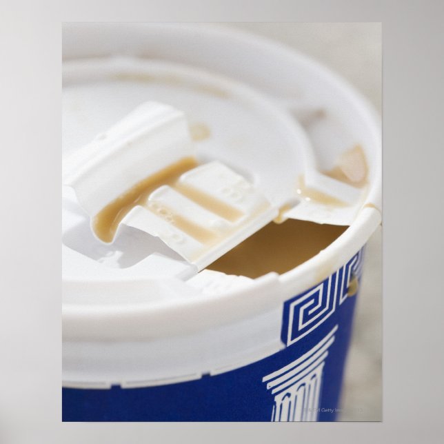 Close up of take out coffee poster (Front)