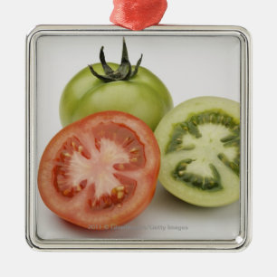 Close-up of three tomatoes metal ornament