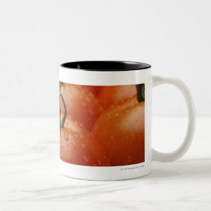 Close-up of tomatoes 2 Two-Tone coffee mug