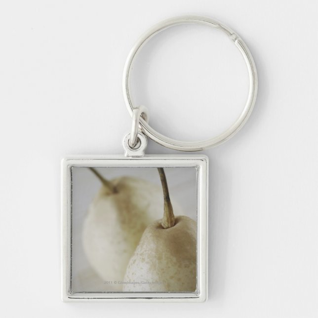 Close-up of two pears key ring (Front)