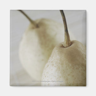Close-up of two pears magnet