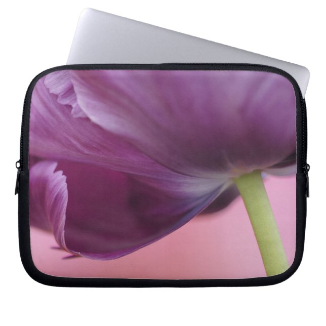 Close-up of underside of tulip flower, Kuekenhof Laptop Sleeve (Front)