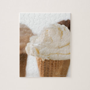 Close up of various ice cream cones jigsaw puzzle