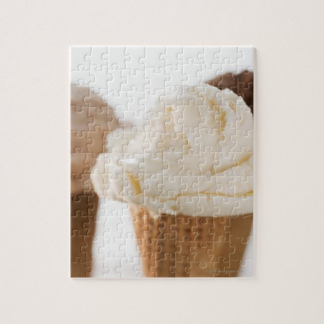 Close up of various ice cream cones jigsaw puzzle (Vertical)