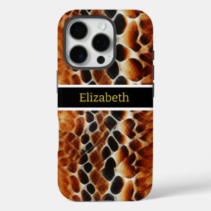 Close-up of venomous snakeskin patterns iPhone 16 pro case