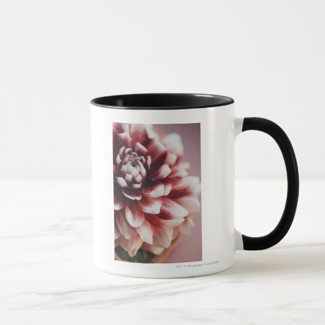 Close-up of water drops on a flower mug (Right)