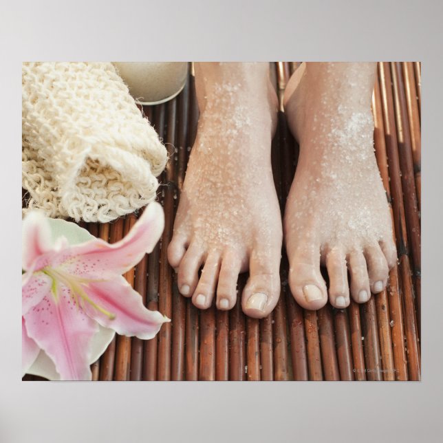 Close-up of womans feet having spa treatment poster (Front)