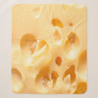 Close up of yellow cheese. This file is cleaned an Sherpa Blanket