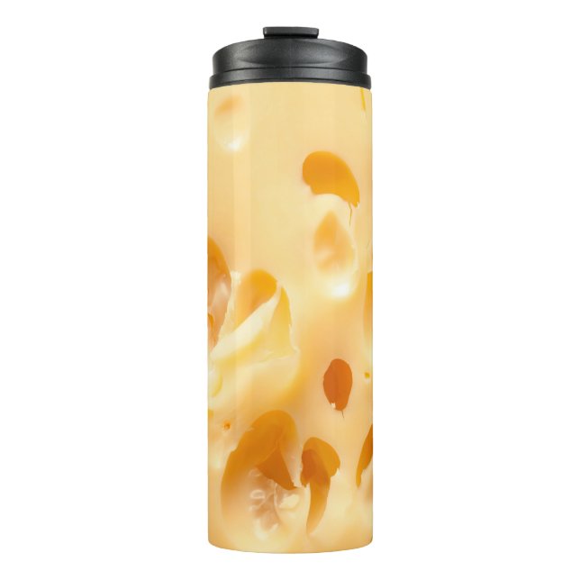 Close up of yellow cheese. This file is cleaned an Thermal Tumbler (Front)