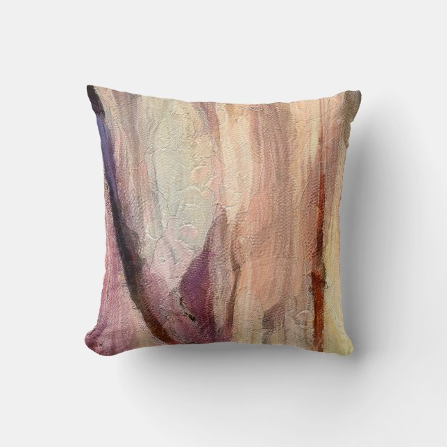 Close up oil paint abstract background. Art textur Cushion (Front)
