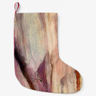 Close up oil paint abstract background. Art textur Small Christmas Stocking