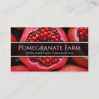 Close up Photo of a Pomegranate - Business Card