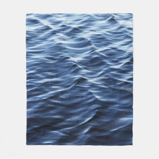 CLOSE UP PHOTO OF BODY OF WATER FLEECE BLANKET