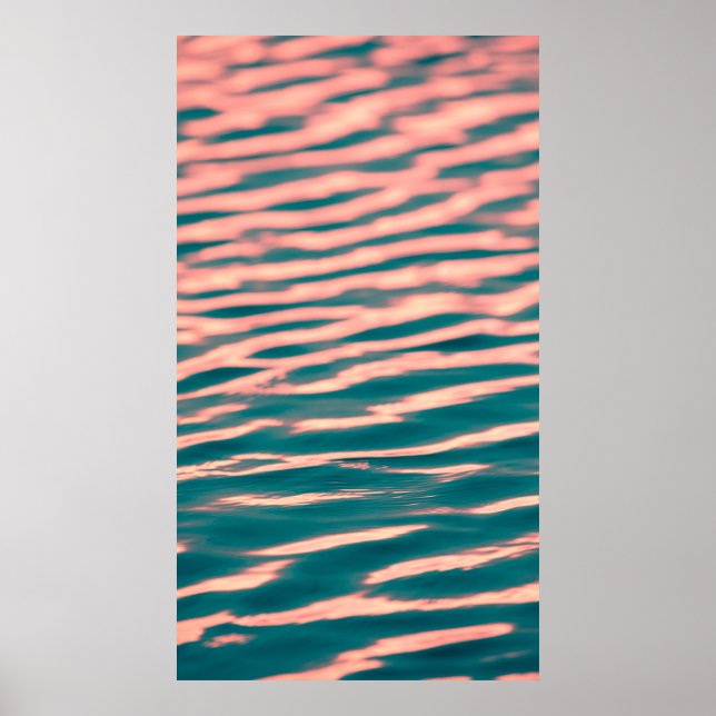 Close-up photo of calm body of w poster (Front)