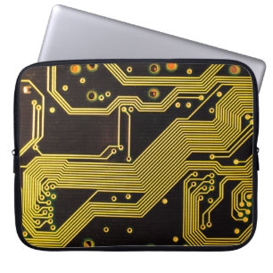 Close up photo of circuit boardbackground,abstract laptop sleeve
