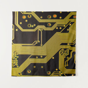 Close up photo of circuit boardbackground,abstract tapestry