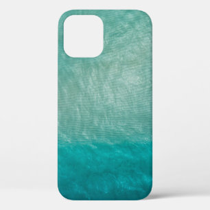 Close up photo of green cloth iPhone 12 case