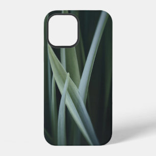 Close up photo of green linear leaves iPhone 12 case