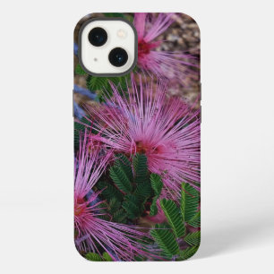 Close-Up Photo Of Pink Fairy Duster Flowers iPhone 13 Case