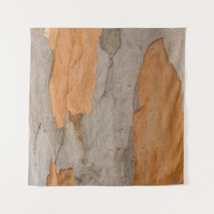 Close up photo of tree trunk tapestry