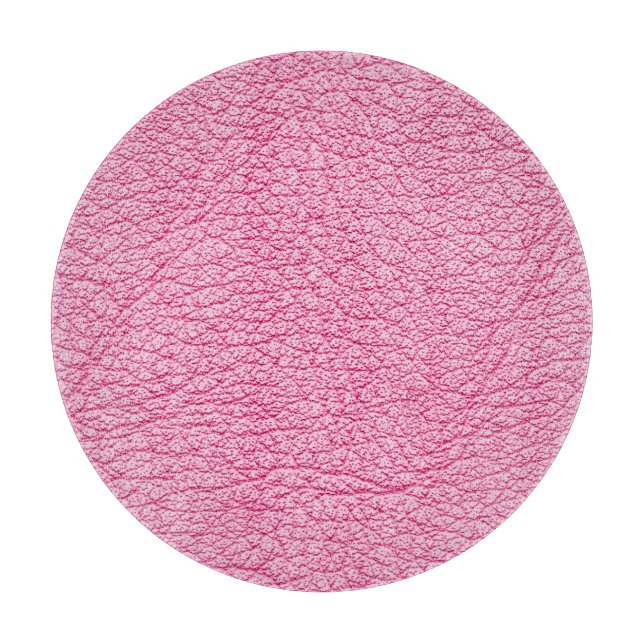 Close-up pink leather, textured background. cutting board (Front)
