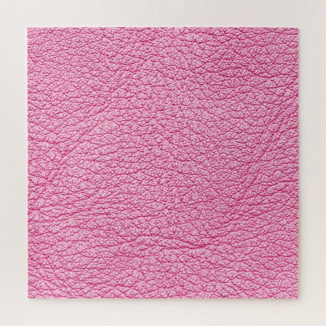 Close-up pink leather, textured background. jigsaw puzzle (Vertical)