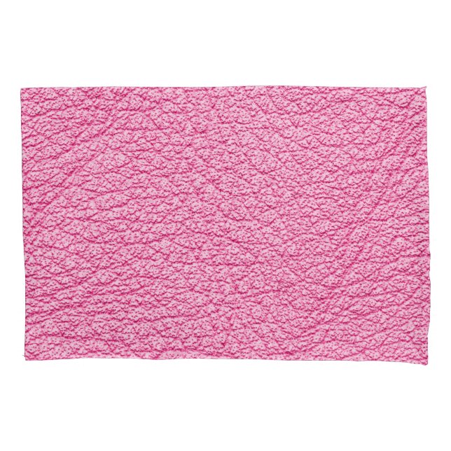 Close-up pink leather, textured background. pillowcase (Front)