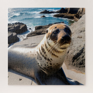 Close-up Portrait of a Seal Jigsaw Puzzle