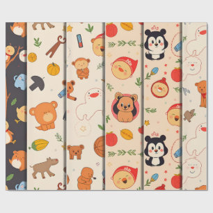 Close-Up Portrait of a Sweet-Faced Dog Wrapping Paper
