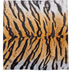 Close-Up Shot of Real Indo-Chinese Tiger (Panthera Shower Curtain