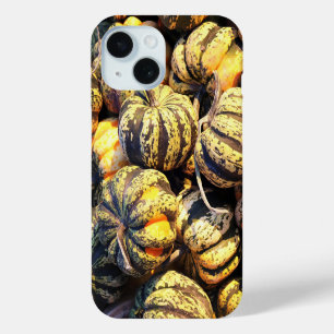 Close Up Stripey Pumpkins iPhone 15 Case