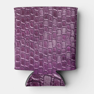 Close-Up Texture: Leather Material Detail Can Cooler