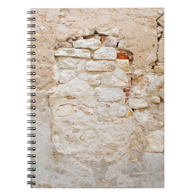 Close up texture of old stone wallabstract, antiqu notebook (Front)