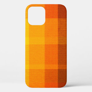 close-up texture with a chequered cloth iPhone 12 case