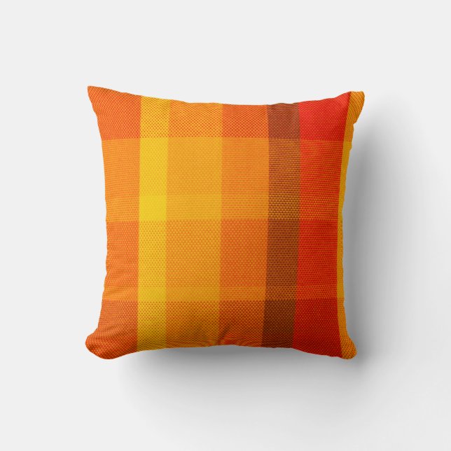 close-up texture with a chequered cloth  cushion (Front)