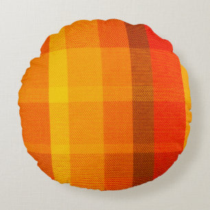 close-up texture with a chequered cloth round cushion