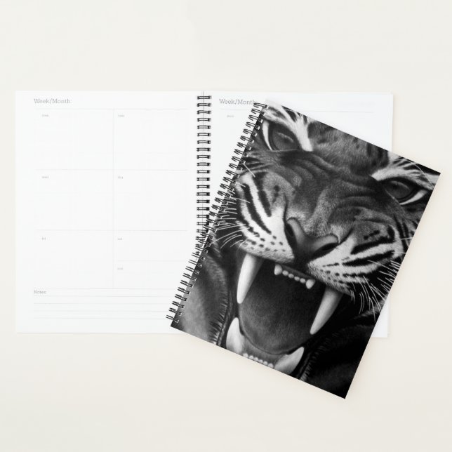 Close Up Tiger Face Planner (Display)
