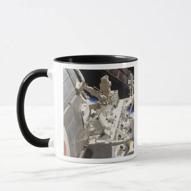Close-up view of components mug (Left)