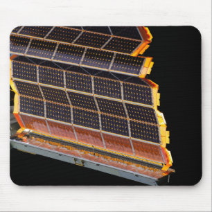 Close-up view of the solar arrays mouse pad