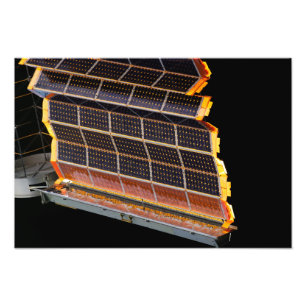 Close-up view of the solar arrays photo print