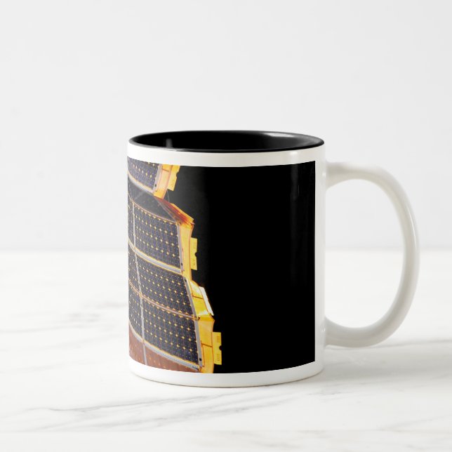 Close-up view of the solar arrays Two-Tone coffee mug (Right)