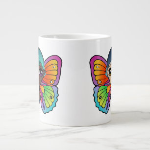 Close UP Woman With Butterfly Wings Speciality Mug
