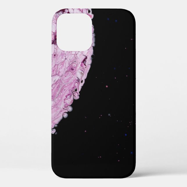 Close view of pink planet cartoon image Case-Mate iPhone case (Back)