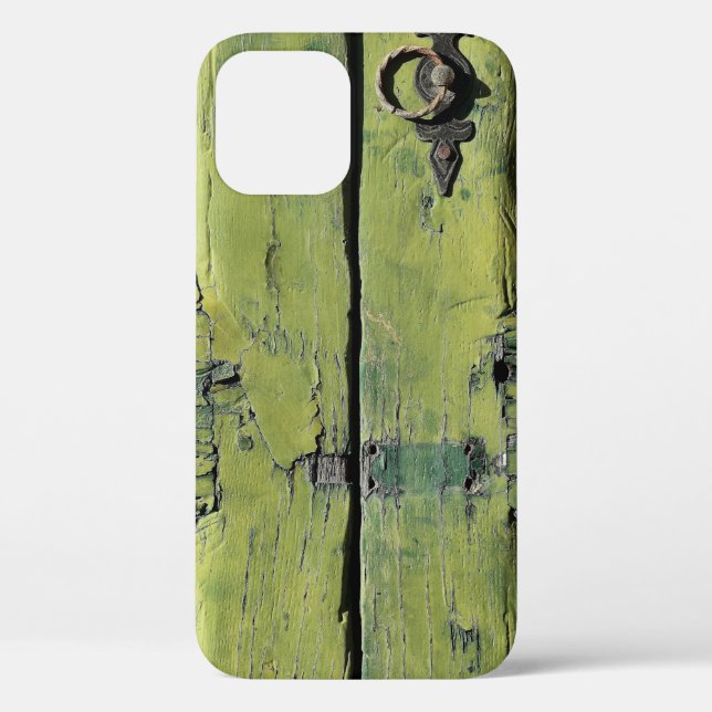 Closed brown wooden 2-door panel Case-Mate iPhone case (Back)