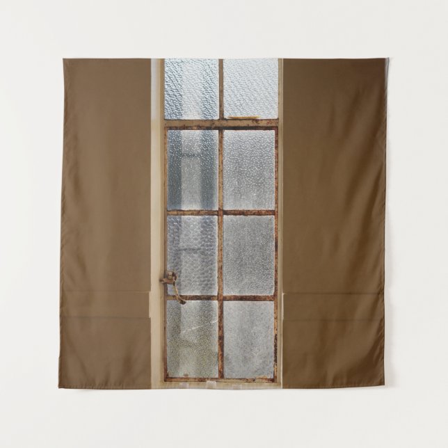 CLOSED CLEAR GLASS 8-PANEL WINDOW TAPESTRY (Front)