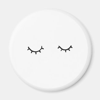 Closed eyes, just eyelashes magnet