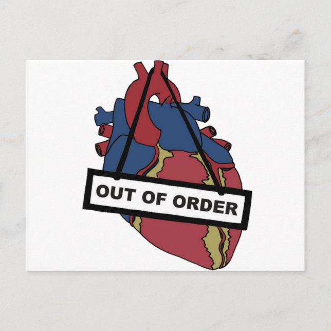 Closed For Repairs Postcard (Front)