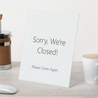 Closed Sign - Small Business Hours Signs