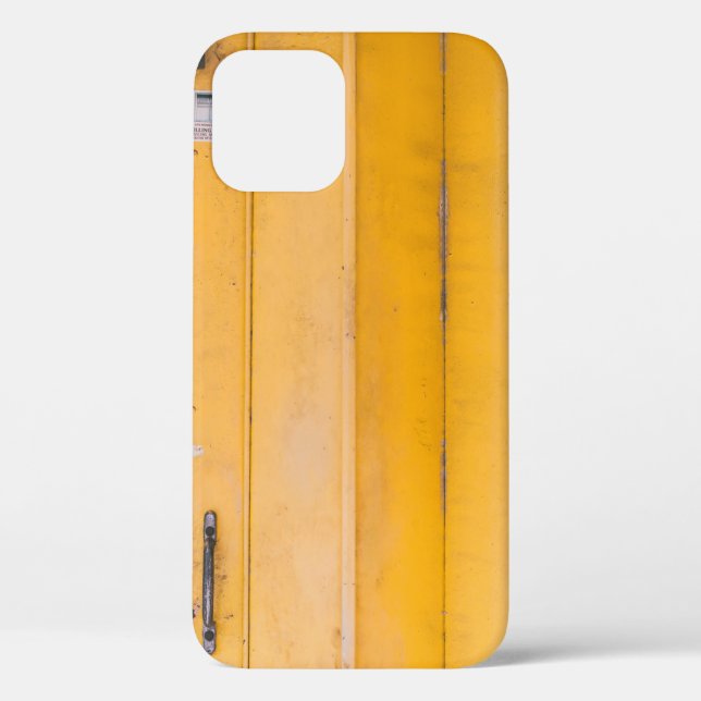 CLOSED YELLOW WOODEN DOOR WITH PADLOCK Case-Mate iPhone CASE (Back)